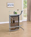 Dallas 2-shelf Home Bar Silver and Frosted Glass - Furniture Stars (Chicago, IL)