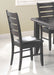 Dalila Ladder Back Side Chairs Cappuccino and Black (Set of 2) - Furniture Stars (Chicago, IL)