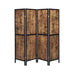 Deepika 4-panel Folding Screen Antique Nutmeg and Black - Furniture Stars (Chicago, IL)
