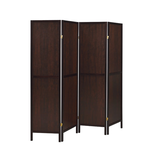 Deepika 4-panel Folding Screen Tobacco and Cappuccino - Furniture Stars (Chicago, IL)