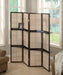 Iggy 4-panel Folding Screen with Removable Shelves Tan and Cappuccino - Furniture Stars (Chicago, IL)