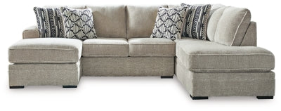 Calnita Sectional with Chaise - Furniture Stars (Chicago, IL)