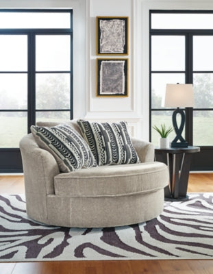 Calnita Oversized Swivel Accent Chair - Furniture Stars (Chicago, IL)