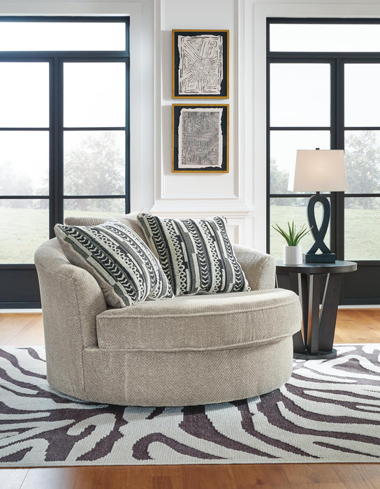 Calnita Oversized Swivel Accent Chair - Furniture Stars (Chicago, IL)