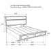 Miranda Panel Platform Storage Bed - Furniture Stars (Chicago, IL)