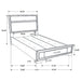 Miranda Panel Platform Storage Bed - Furniture Stars (Chicago, IL)