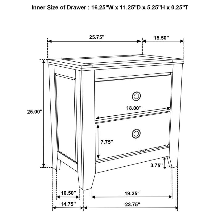 Hazlewood Nightstand - Furniture Stars (Chicago, IL)