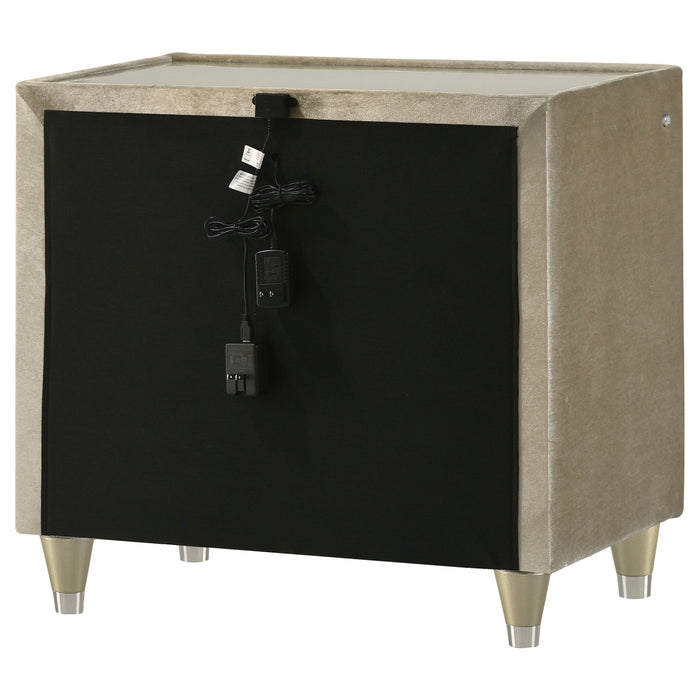 Lorient Nightstand with LED Lighting - Furniture Stars (Chicago, IL)