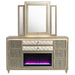 Lorient LED Dresser with LED Mirror and Flame Visualizer - Furniture Stars (Chicago, IL)