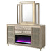 Lorient LED Dresser with LED Mirror and Flame Visualizer - Furniture Stars (Chicago, IL)