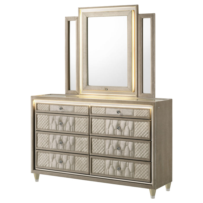 Lorient LED Dresser with LED Mirror - Furniture Stars (Chicago, IL)
