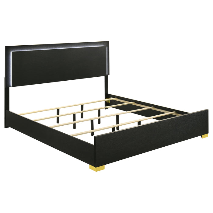 Marceline Panel Bed with LED Lighting