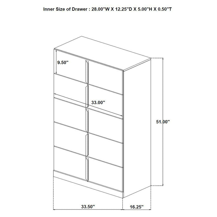 Ines Chest of Drawers - Furniture Stars (Chicago, IL)