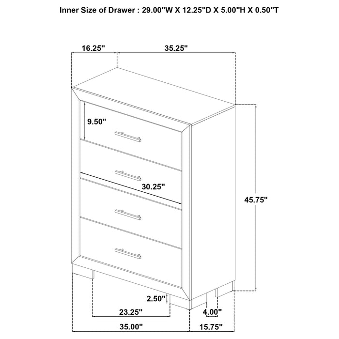 Arielle Chest of Drawers - Furniture Stars (Chicago, IL)