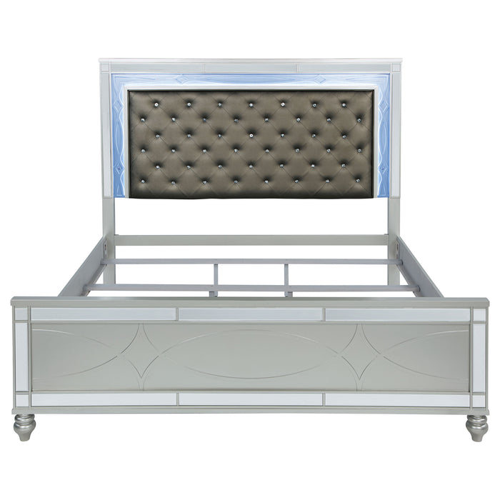 Gunnison Panel Bed with LED Lighting - Furniture Stars (Chicago, IL)