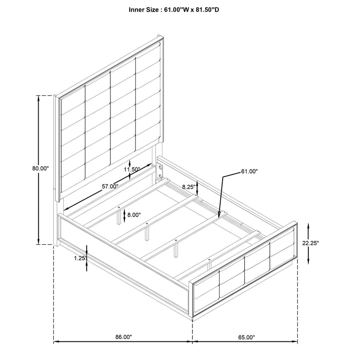 Durango 4 Pc Bedroom Set - Furniture Stars (Chicago, IL)