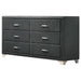 Melody 6-drawer Upholstered Dresser Grey image