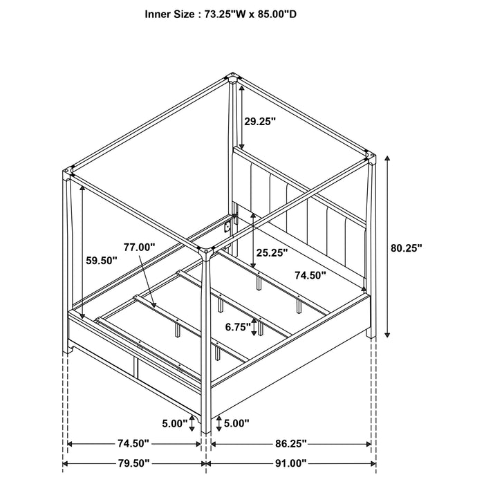 Gran Park Canopy Panel Bed - Furniture Stars (Chicago, IL)