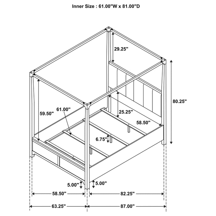 Gran Park Canopy Panel Bed - Furniture Stars (Chicago, IL)