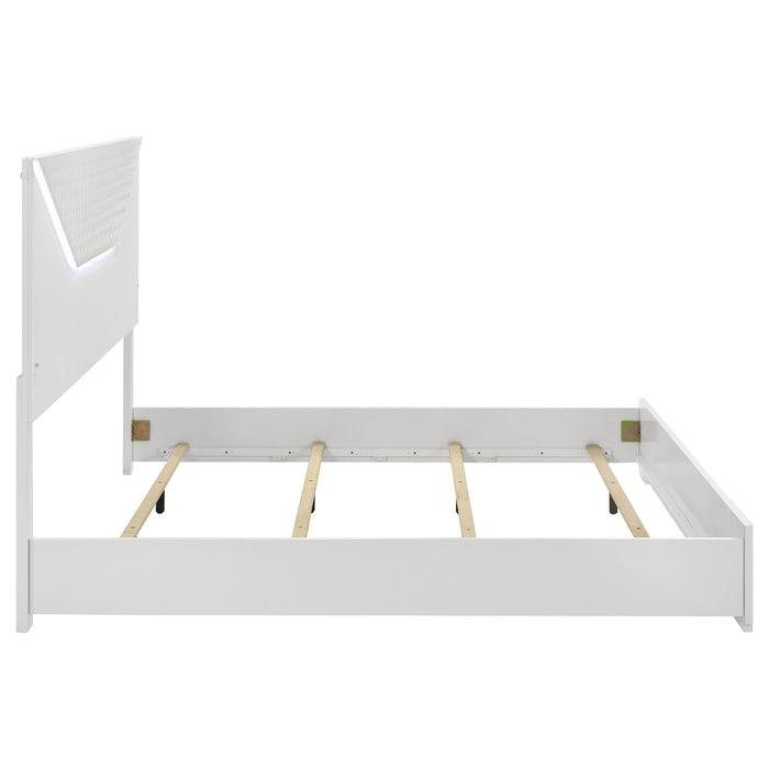 Ives Panel Bed with LED Lighting - Furniture Stars (Chicago, IL)