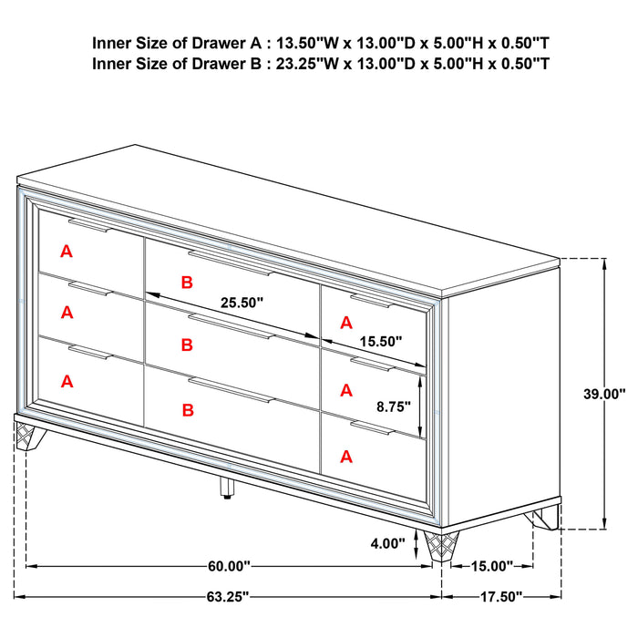 Marmore Dresser - Furniture Stars (Chicago, IL)