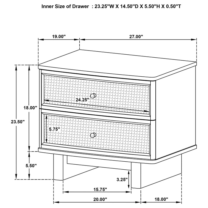 Kailani Nightstand - Furniture Stars (Chicago, IL)