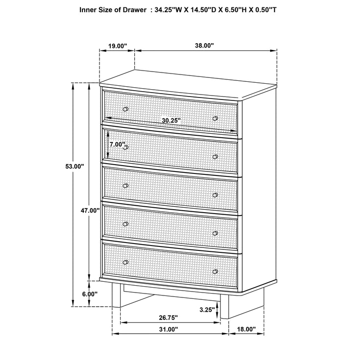 Kailani Chest of Drawers - Furniture Stars (Chicago, IL)