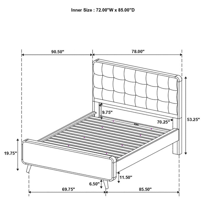 Robyn Panel Platform Bed - Furniture Stars (Chicago, IL)