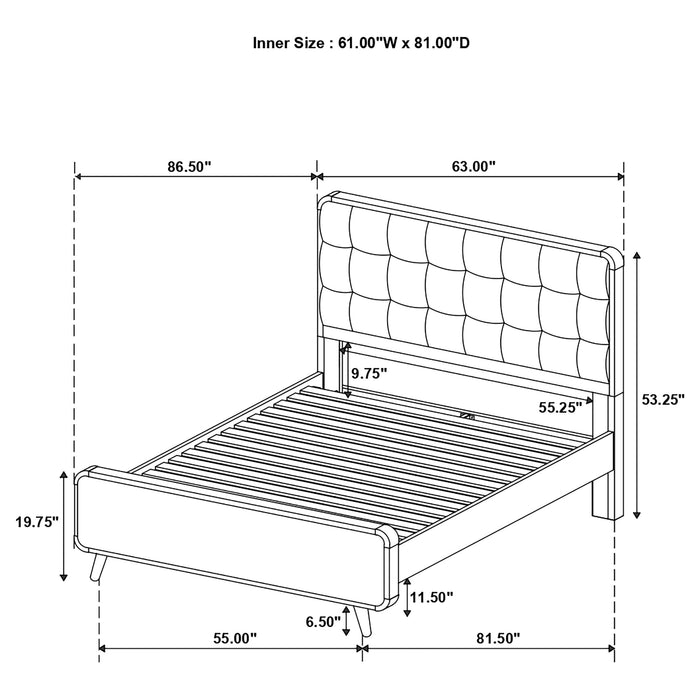 Robyn Panel Platform Bed - Furniture Stars (Chicago, IL)