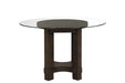 Cityscape 52" Round Dining Table Base-Walnut