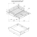Sorrento Extension Daybed with Drawers - Furniture Stars (Chicago, IL)