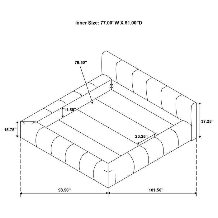 Wilshire Panel Platform Bed - Furniture Stars (Chicago, IL)