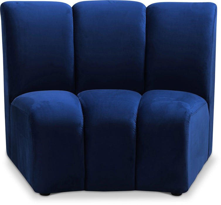 Infinity Navy Velvet Modular Chair