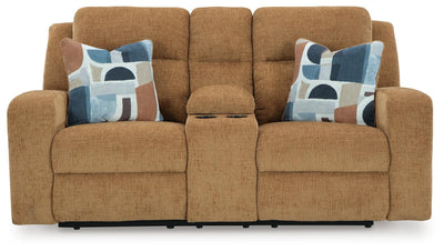 Kanlow Reclining Loveseat with Console - Furniture Stars (Chicago, IL)
