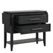 Sable Crest Drop Leaf Server-Black