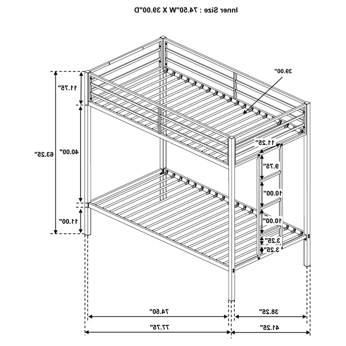 Alevera Bunk Bed - Furniture Stars (Chicago, IL)