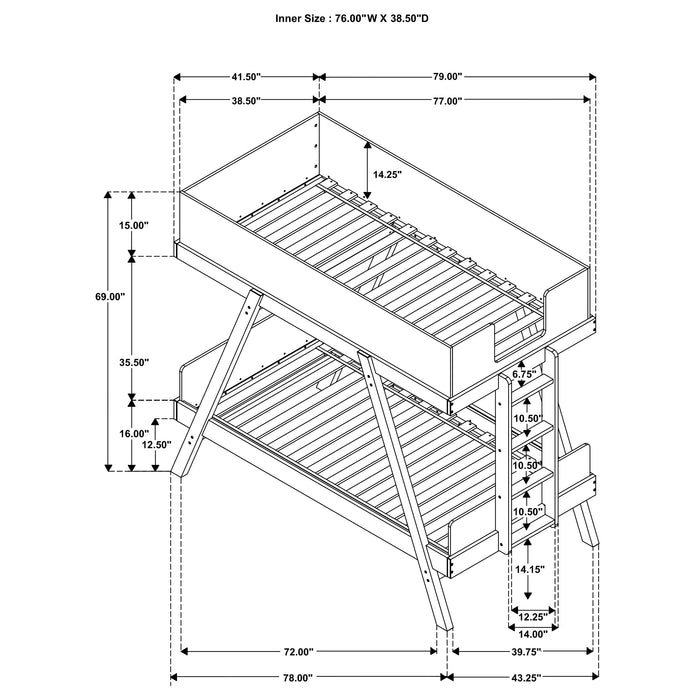 Frankie Bunk Beds - Furniture Stars (Chicago, IL)