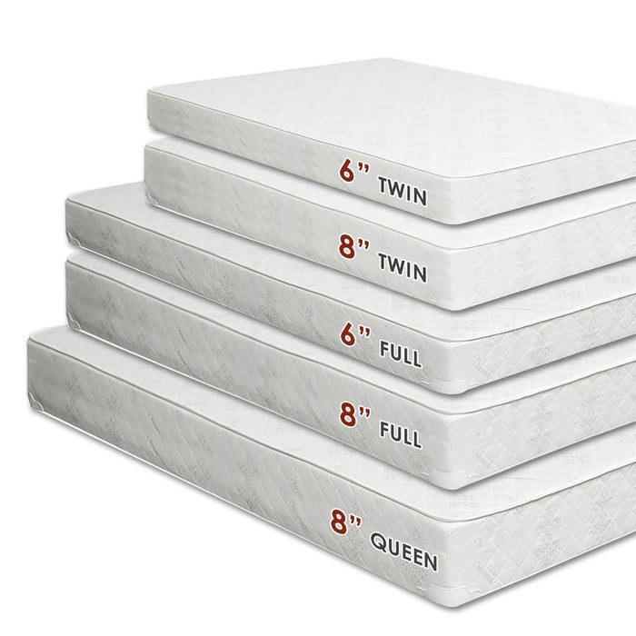 Daisy White 6" Bunkie Board Combo Mattress, Twin - Furniture Stars (Chicago, IL)