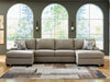 Newellen Sectional with Double Chaise - Furniture Stars (Chicago, IL)