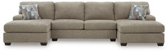 Newellen Sectional with Double Chaise - Furniture Stars (Chicago, IL)