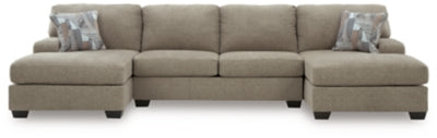 Newellen Sectional with Double Chaise - Furniture Stars (Chicago, IL)