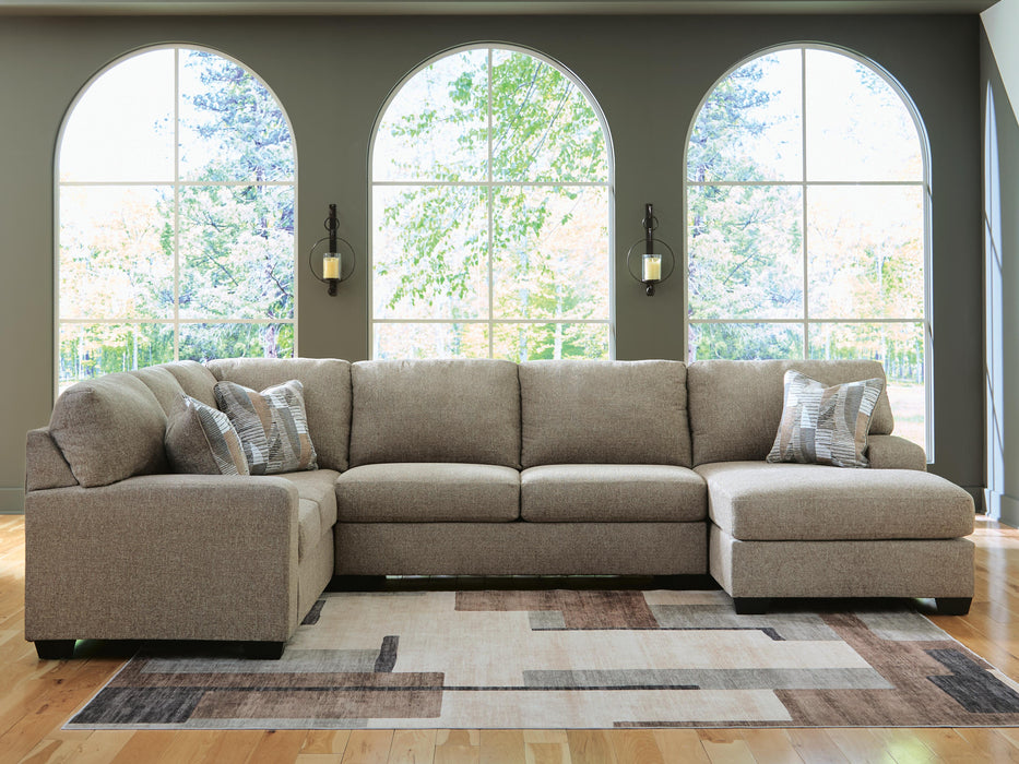 Newellen Sectional with Chaise - Furniture Stars (Chicago, IL)