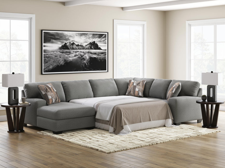 Clarington Sleeper Sectional with Chaise - Furniture Stars (Chicago, IL)