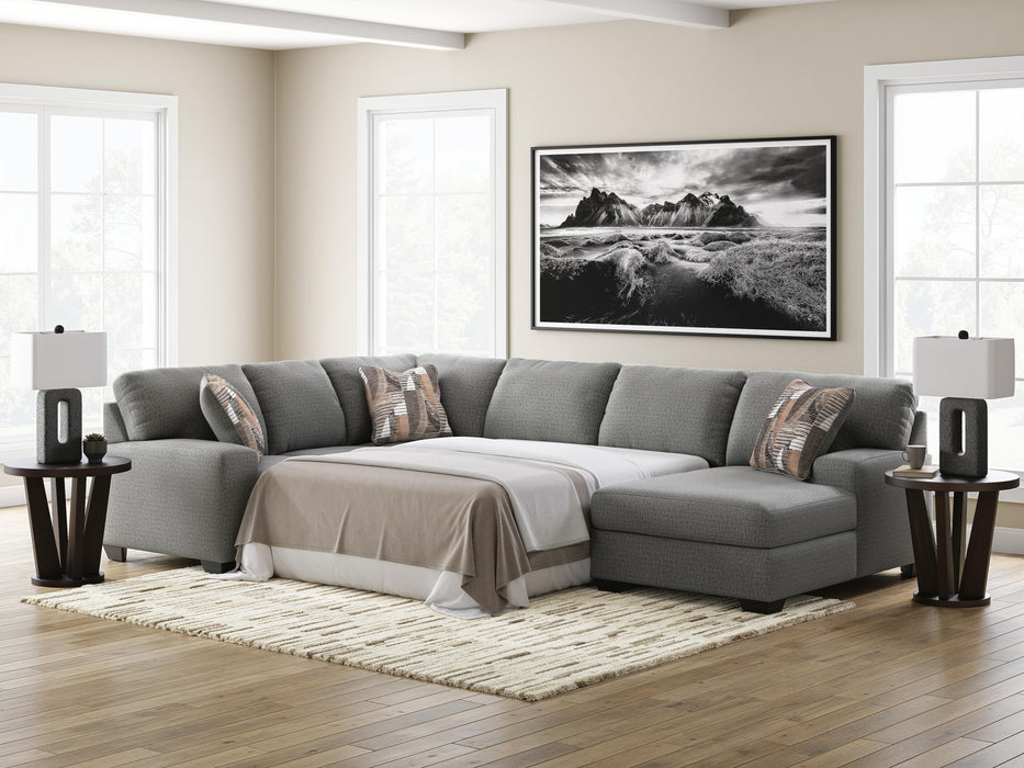 Clarington Sleeper Sectional with Chaise - Furniture Stars (Chicago, IL)