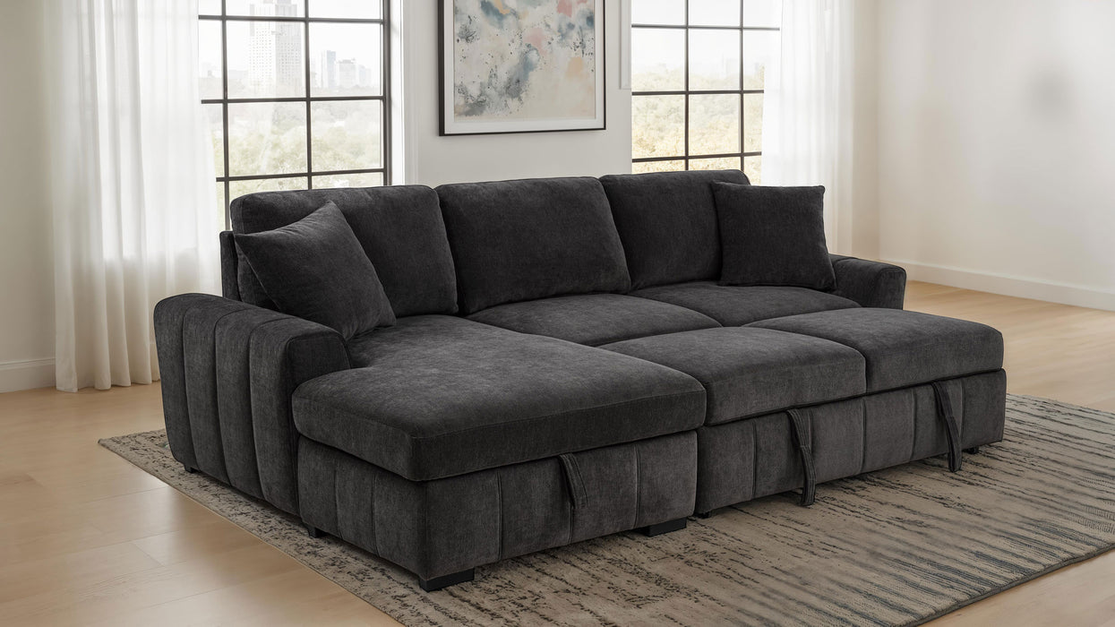 Pastrana Pull-Out Sleeper Sectional Sofa - Furniture Stars (Chicago, IL)