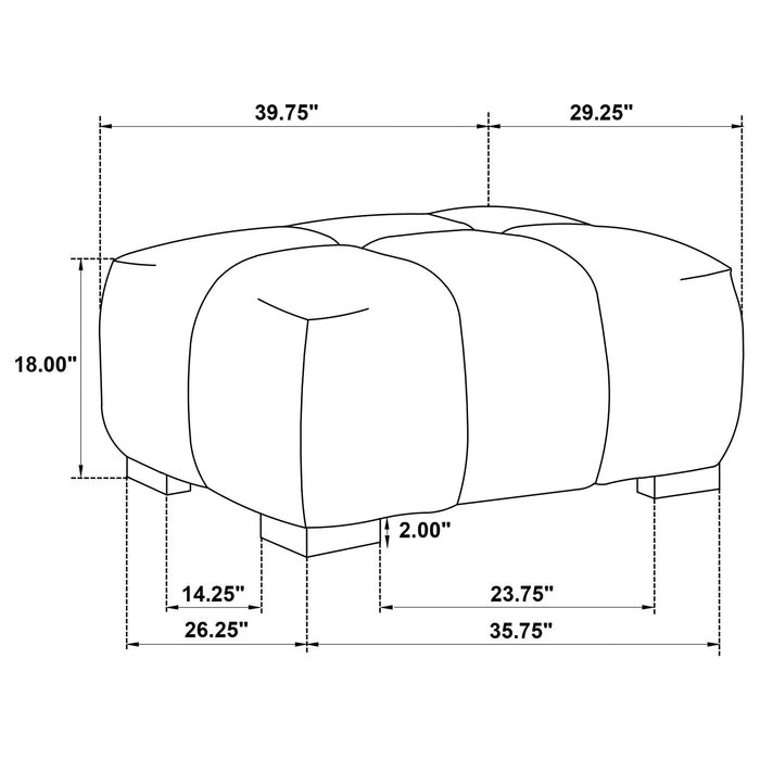 Octavia Ottoman - Furniture Stars (Chicago, IL)