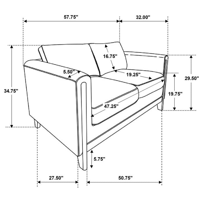 Islington Loveseat - Furniture Stars (Chicago, IL)