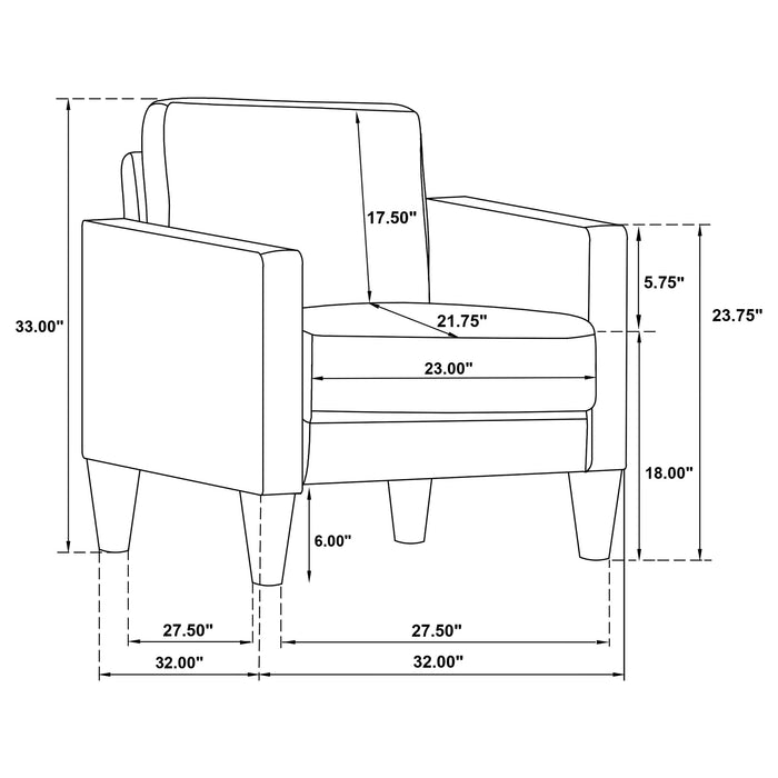 Ruth Accent Chair - Furniture Stars (Chicago, IL)