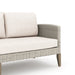 Carezza 5 Pc Set - Sofa, 2 Club Chairs, 2 Stools- Taupe