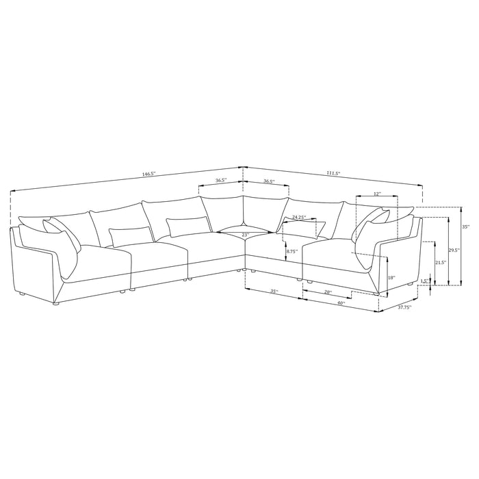 Sasha Modular Sectional Sofa - Furniture Stars (Chicago, IL)
